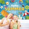 Hello Summer Backdrop Banner Colorful Summer Photography Background for Summer Seaside Beach Swimming Pool Fruits Flamingo Hawaiian Tropical Themed Party Decorations Supplies 70.8 * 47.2in